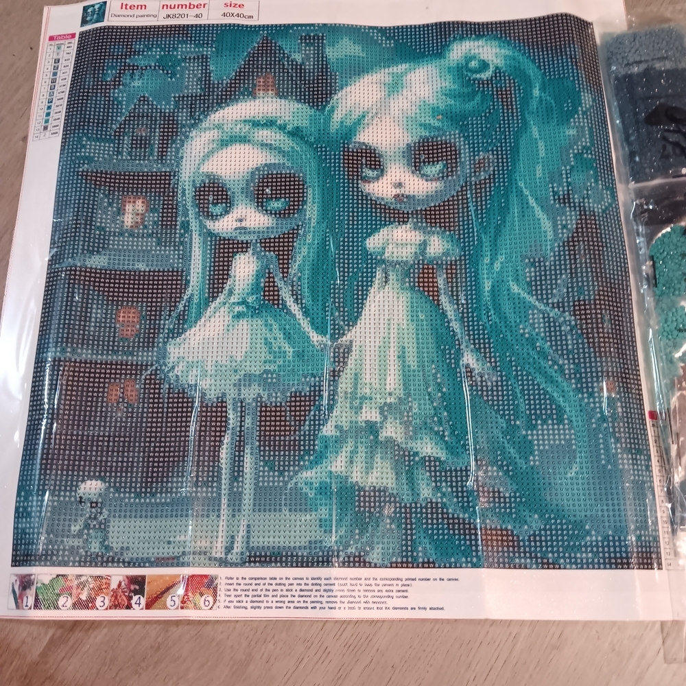 Spooky Girls Diamond Painting Kit 40x40
